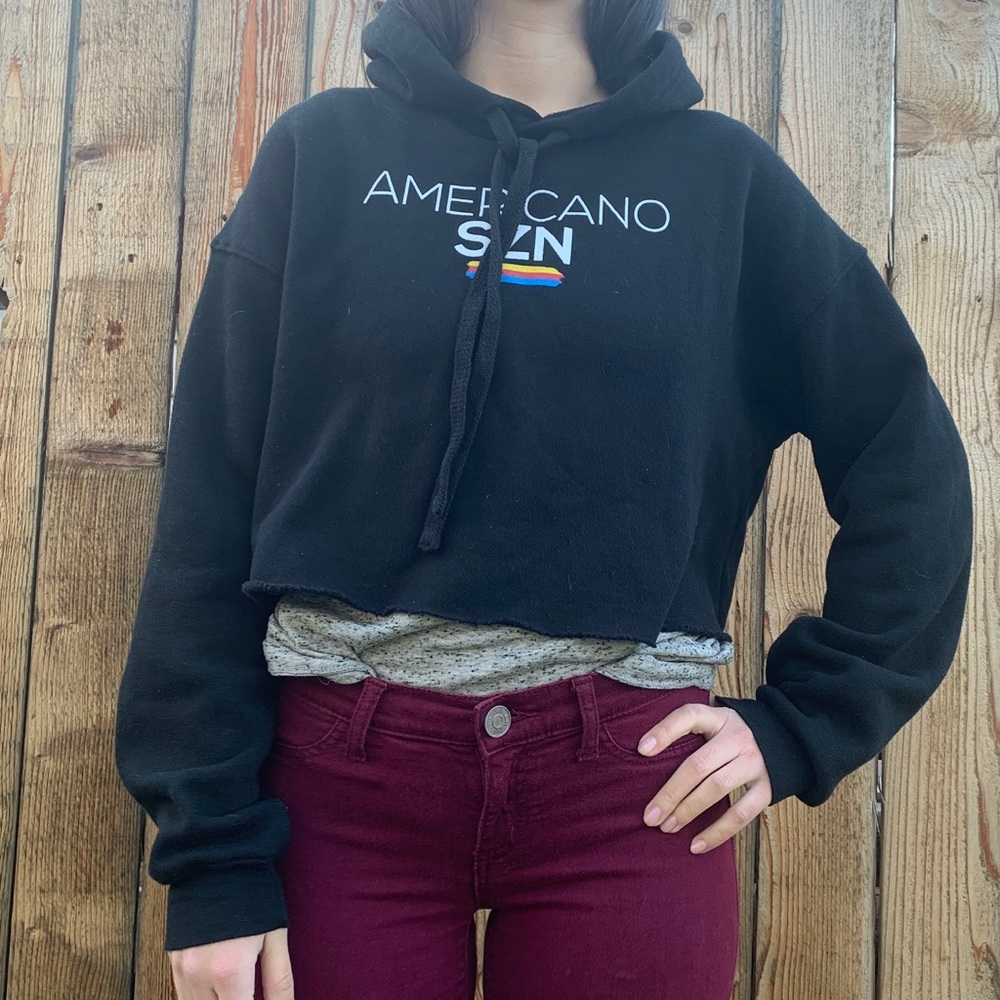 dutch bros cropped sweatshirt